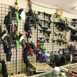 Paintball gun options