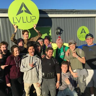 Groups of kids having a BLAST at LVL UP Sports paintball park