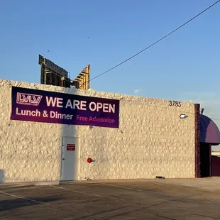 the front of the restaurant