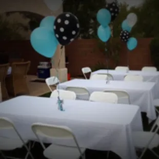 LINENS, FOLDING CHAIRS AND TABLES RENTAL