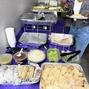 My catered food from LV Taco Bar