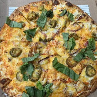 Buffalo chicken pizza