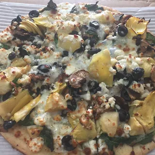 Mediterranean pizza