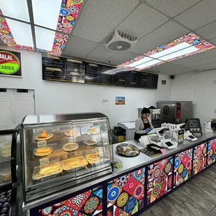 the interior of the restaurant