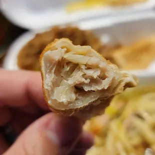 Inside a pot sticker