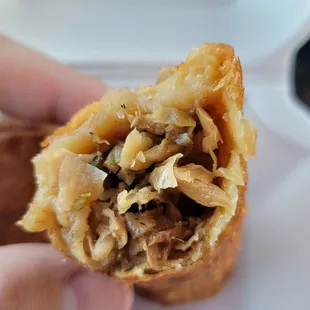 Inside the egg roll