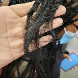 Unfinished ratty ends