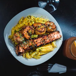 Salmon+Shrimp Rasta  Pasta