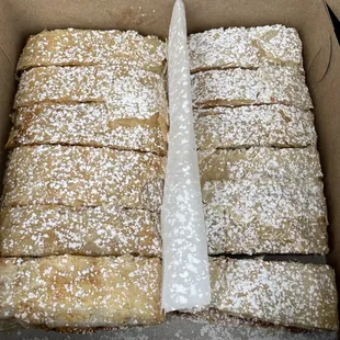 Apple and cherry strudel