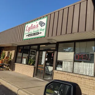 the front of the store