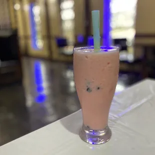 Strawberry bubble tea