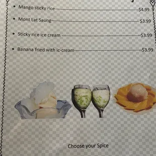 Menu effective March 24, 2023