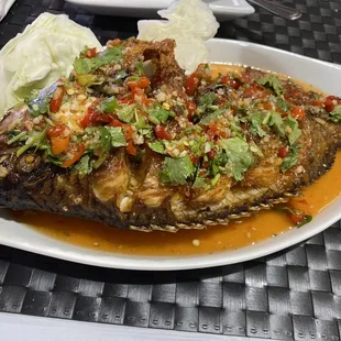 Fried tilapia