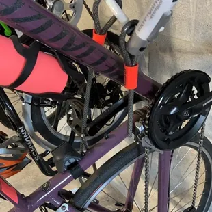 Cut bike chain in the "secure" garage that costs $75!!! Literally ridiculous!!