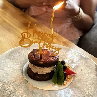 Birthday dessert