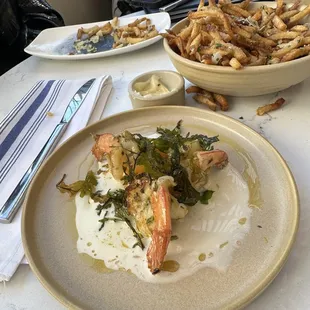 Garlic Shrimp Linguine