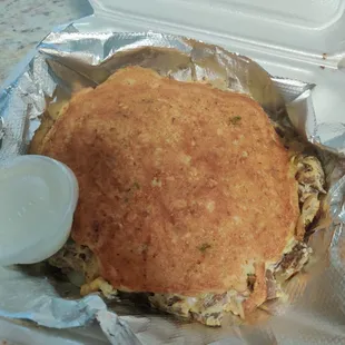 Philly Stuffed Potato Pancakes (carryout)