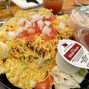 Taco salad (without black olives)