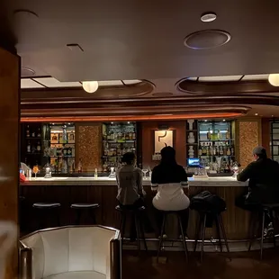 The Art Deco bar.