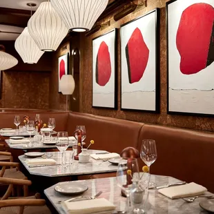 interior, sushi and sashimi