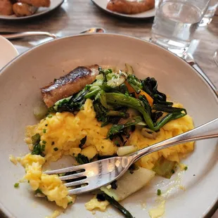 Vegetable Soft Scrambled Eggs