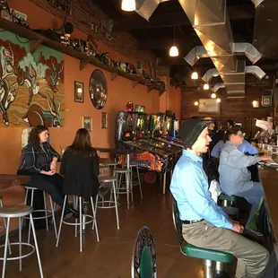 Six solid pinball tables.