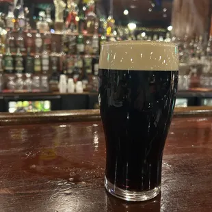 One of the many delicious milk stouts on the menu this month.  Great with one of their burgers.