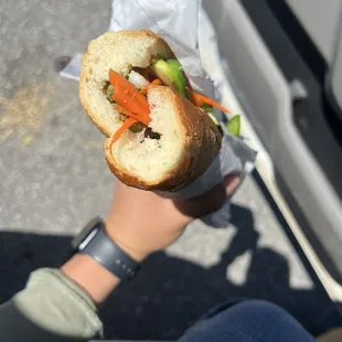 #8: bánh mì with grilled pork. Before any sandwich was consumed.