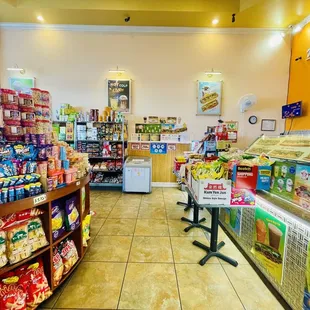 the inside of a store