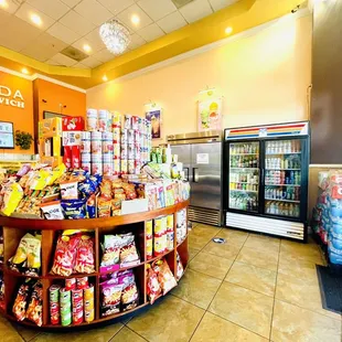 the inside of a store