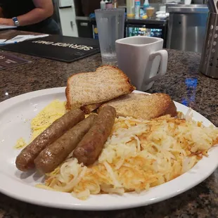 Eggs, Meat, Potato