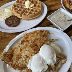 food, waffles