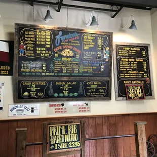 Menu board