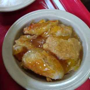 Peach cobbler