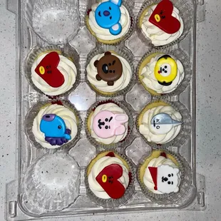 a box of cupcakes