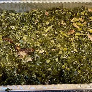 Pan of Collard Greens