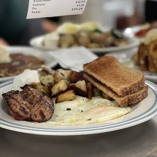 Two 2 Eggs Breakfast with Chicken Apple Sausage