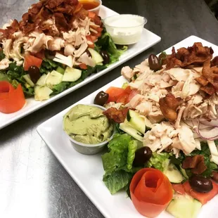 Turkey club salad
