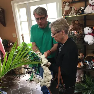 Michael made Mom a bow!