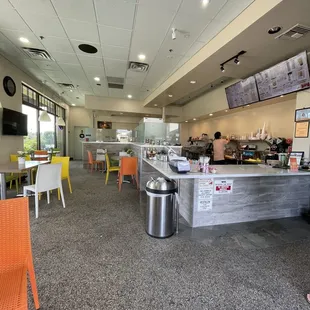 Inside the store. They now have tables and chairs.  This place is very clean