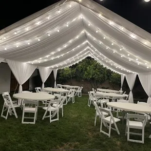 Completed set up before decorations