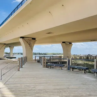 Walkway to and from parking lot