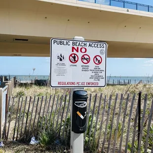 Public beach access so, regulations are police enforced
