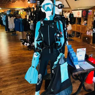 Total diving system mannequin.