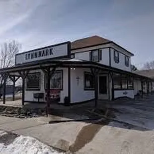 the exterior of the building