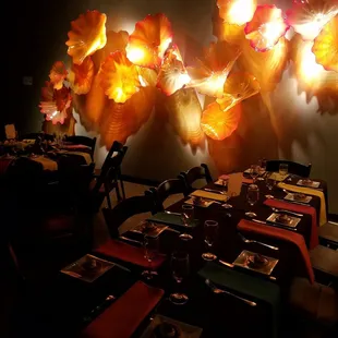 Plated dinner at Chihuly Museum St Petersburg