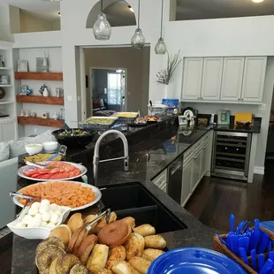 Brunch Buffet in Private Home, Kosher friendly (meat free) menus and full Kosher available