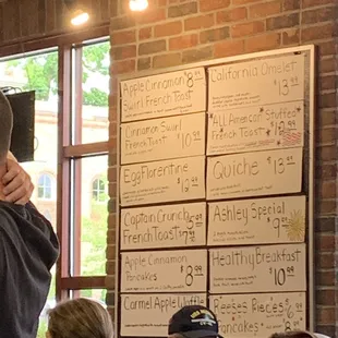 Daily special grease board 1