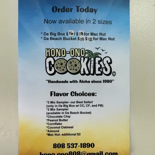 Cookie orders taken here.