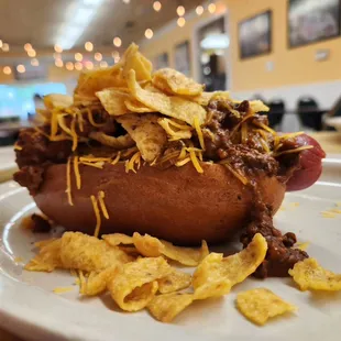 Frito Pie Wagyu Hot Dog